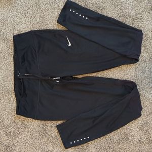 Nike Black Leggings with White Accents